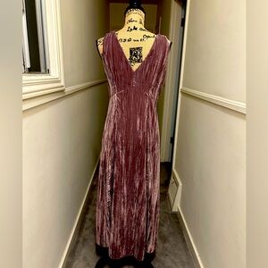 Vince Mauve Velvet Dress - 8 NWOT